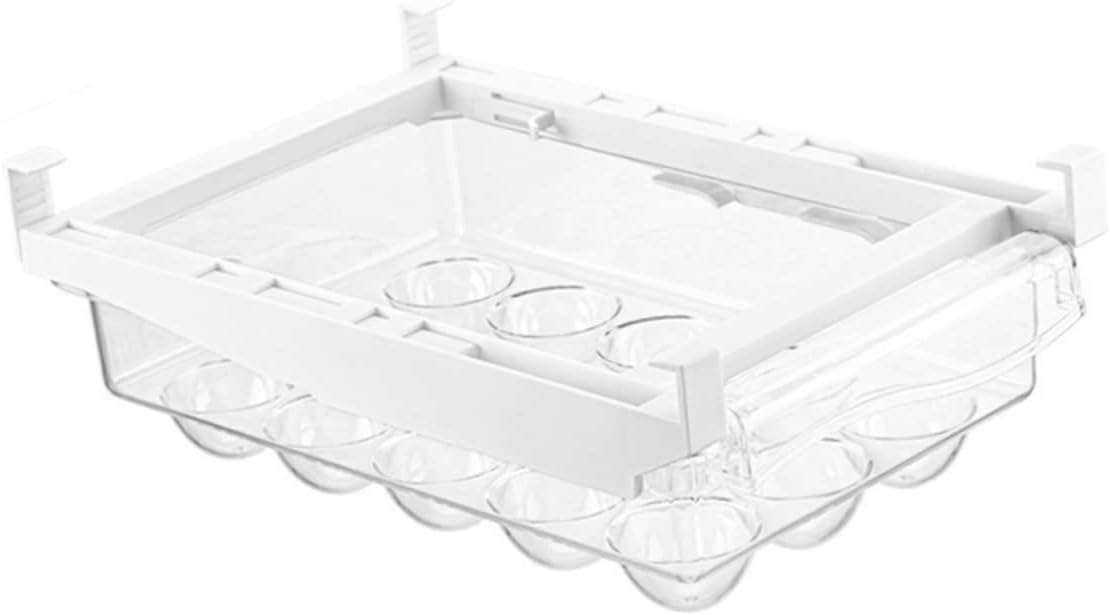 Organizer Storage Box for Refrigerator Drawer Type Holder with Rack Compact Design for Space-saving Kitchen Storage -collision Grooves