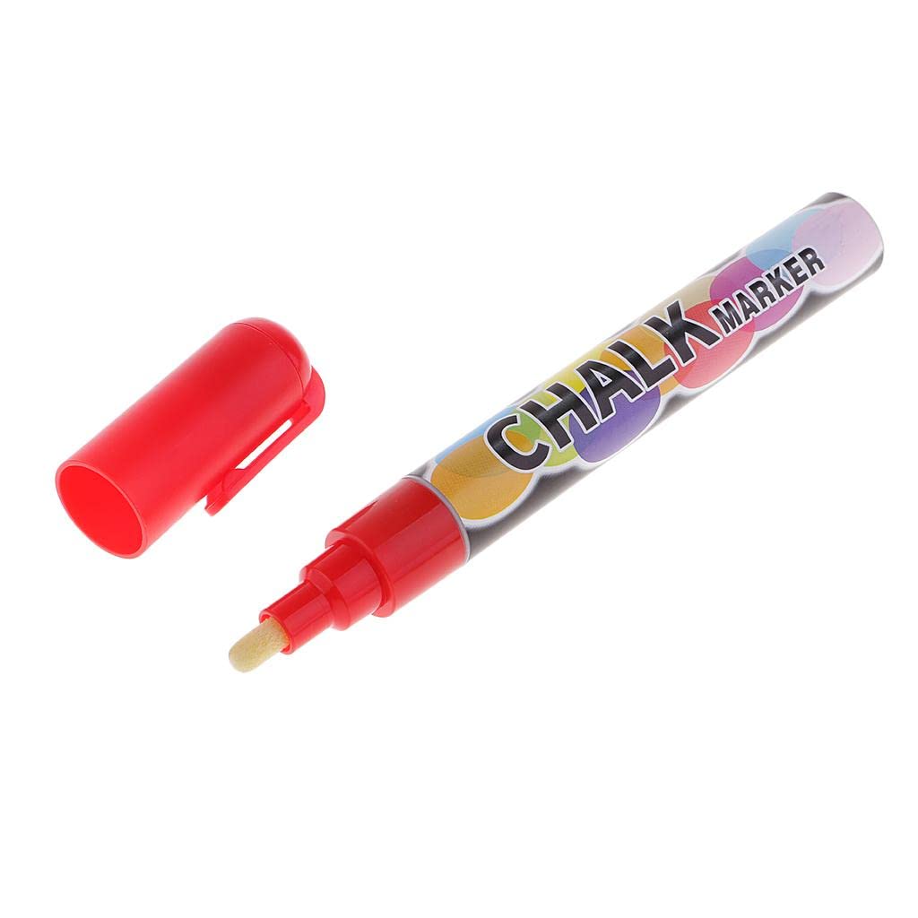 Lina Trading 8 Colors Liquid Chalk Marker Pens (Reversible Round&Chisel