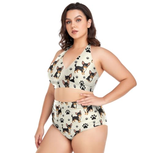 Bikini taille haute réglable pour masquer les imperfections avec élégance - 2
