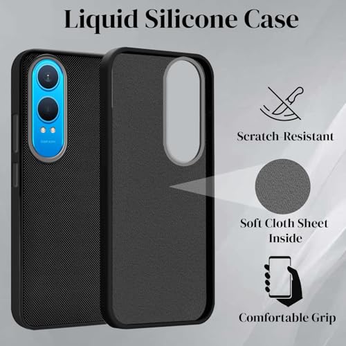 Image of Jkobi Rubberised Back Cover Case for OnePlus Nord CE 4 Lite (Textured Grip Design | Micro-Fiber Cloth Inside | Slim and Light Weight | Soft Touch and Feel)