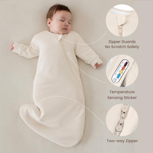 Image of kaiya baby Unisex Sleeping Bag for Babies and Toddlers 2.5 Tog Sleep Sack, Long Sleeve Sleep Sack, Wearable Blanket Baby