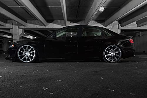 Verde Wheels - V25 Quantum Matte Graphite/Machined Wheel 19X9.5"/5X4.5"/+38Mm Offset #TOP5