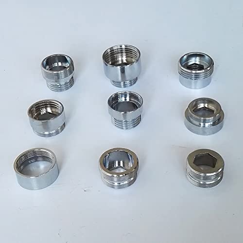 1 Adaptateur D'Aérateur de Robinet En Laiton Chromé Mâle Femelle M22 M24 G1/2" 3/4", Raccords de Tuyauterie, Accessoires de Purificateur D'Eau M16 18 20 28/M24-M22