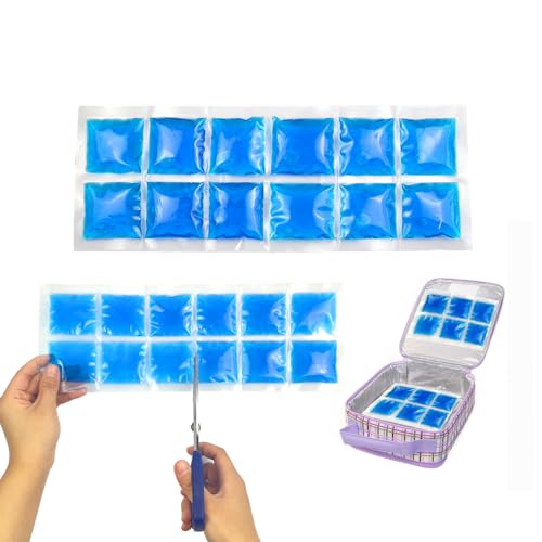 2-Pack Flexible Reusable Gel Ice Pack for Bento Lunch Box