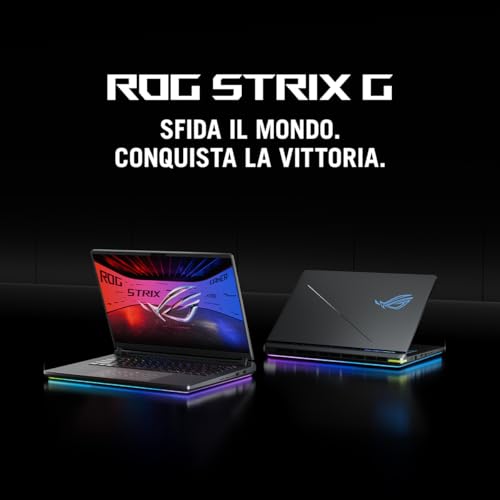 ROG Strix G16 (2025) con Display ROG Nebula da 16” a 240Hz, NVIDIA GeForce RTX 5080 16GB, Intel® Core™ Ultra 9 275HX, 32GB RAM, 1TB SSD, Win 11 Home, G615LW#B0DWSVRYWZ, Layout ITA, Grigio - Notebook - Immagine 4