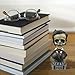 World of Wonders Dead Authors Collectible Gothic Horror Displayable Figurines | Gifts for Book Lovers | Skull Decor for your Home | Spooky Home Office Decoration - Poe