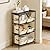 Homsorout Fabric Closet Storage Cubes - 6 Pack Square Storage Bins with Dual Handles for Clothes, Towels, Toys, Cube Storage Organizers for Bedroom, Nursery, Shelves, Closet, Small Spaces, Beige