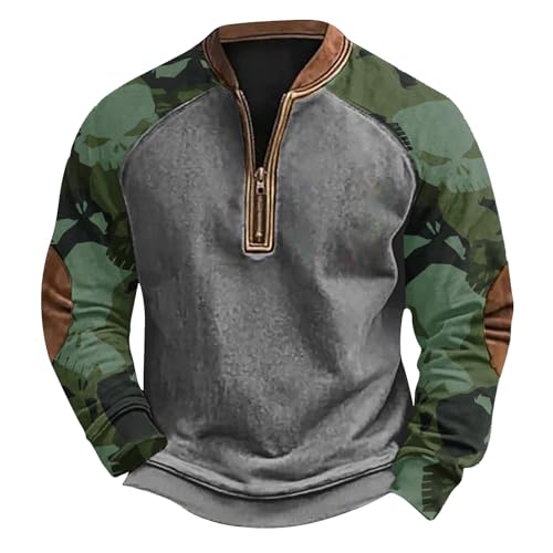Sweat-shirt camouflage homme grand taille pull-over d'hiver chaud