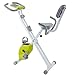 BAIAA Bicicleta Fitness Plegable Bicicleta de Ciclismo Indoor con Resistencia Ajustable con Monitor LCD y Soporte para Tableta Equipo de Ejercicios Aeróbicos para Bicicletas (Green)