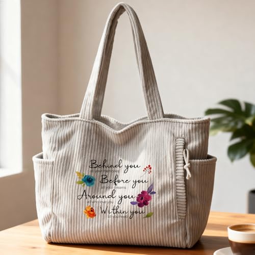 Bolso Tote de Corderoy para Mamá miniatura 3