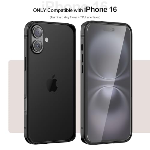 Écran iPhone 16 brisé évité grâce à la coque bumper alu et verre HD - 5