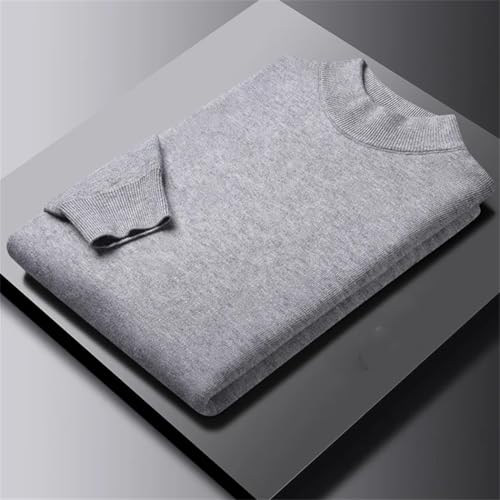 Men's Solid Color Knitted Sweater Fashion Tops Mens Basic Half Turtleneck Sweatwear3