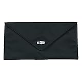 Big Skinny Women's Slimvelope Tri-Fold Checkbook, Holds Up to 40 Cards, Black