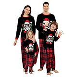 SHAINE Weihnachts Familie Pyjama Set, Weihnachtspyjama Set, Passende Weihnachten Pyjamas Set Lang...