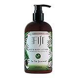 Organic Fiji Moisturizing Face and Body Organic Coconut Oil Lotion Tea Tree Spearmint 12 Ounce