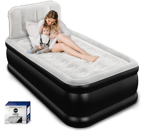 GETFITREST Twin Air Mattress With Headboard