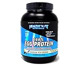 Healthy ‘N Fit 100% Egg Protein- Vanilla Ice Cream (2lb): 100% Egg White Protein Plus Natural...