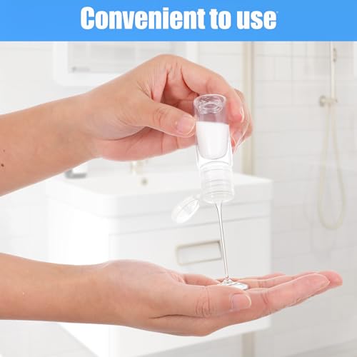 SHENLIU 12 Pcs 15ml Transparent Flip Top Travel Squeeze Bottles, Reusable Cosmetic Containers for Shampoo, Shower Gel, Lotion4