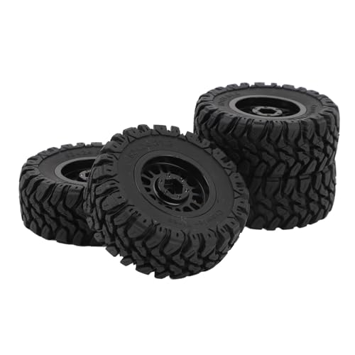 Conjunto de Pneus de Borracha Com Aro de Latão de Roda RC 1 18 1 24 Modelos Aumenta a Estabilidade p