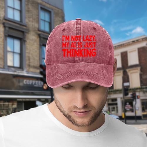 Baseball Cap,I'm Not Lazy My AI is Just Thinking Artificial Intelligence Dad Hat Gifts for Men Women2