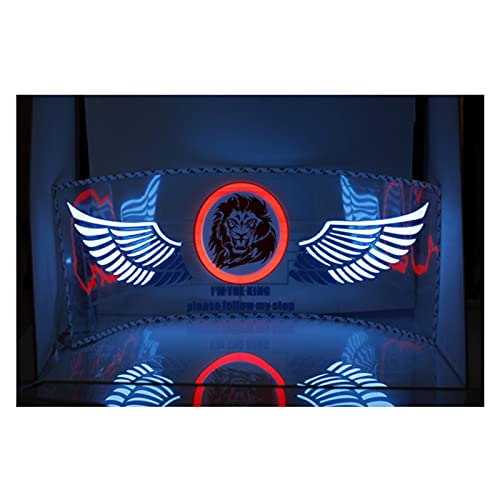 90 * 25Cm Lion Music Car Sticker Music Equalizer, Car Styling Neon Light,Car Music Rhythm Led Flash Light,Led Car Decoration Lamps (Color : Blue) #TOP2