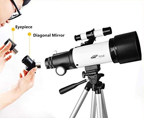 Telescopes For Adults 70Mm Aperture 400Mm Az Mount, Astronomical Refractor Portable Telescope For Kids And Beginners With Backpack To Travel And View Moon #TOP4