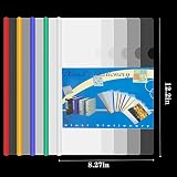 Fächermappe 20 Stücke A4 Dokumentenmappe Ordnungsmappe Sliding Bar Binder Transparent Bericht Abdeckungen Ordner für Büro, Zuhause, Schule Dokumente Klassifizierung