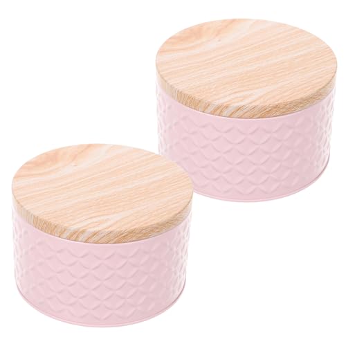 Kichvoe 2Pcs Iron Multifunctional Storage Box Versatile Cake Storage Case for Baking Cookies Treats for Weddings Birthdays Festive Occasions Attractive