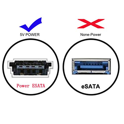 Cable USB 3.0 a Power Over eSATA DC5V Adaptador miniatura 6