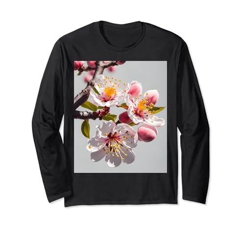 Peach Blsoom Artistic Fantasy Long Sleeve T-Shirt