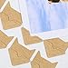 DERAYEE 12 Sheets/288 PCS Photo Corner Stickers, Self-Adhesive Photo Mounting Corners for Scrapbooking Photo Album Diary DIY Craft Paper