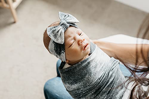 Image of Copper Pearl Swaddle Blankets for Newborns | Soft Stretchy Receiving Blankets for Boys and Girls | Large 46 x 46 Inch Baby Blankets | Lightweight and Breathable Swaddles | Thrasher