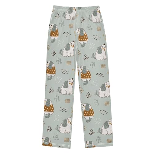 Boys' Pants Winter Animal Cute Puppies Dogs Long Bottoms Jogger Pants Elastic Waist Trousers with Pockets S-XL - Main Image