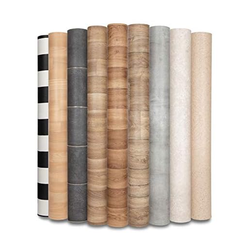 casa pura Revêtement de Sol en PVC,Film Vinyle effet bois chêne antique Pour Meuble et Sol, Antidérapant,100% recyclable et Sans phtalates,épaisseur 1.9 mm (Atlantic Chêne Gold 609L - 100x100 cm)