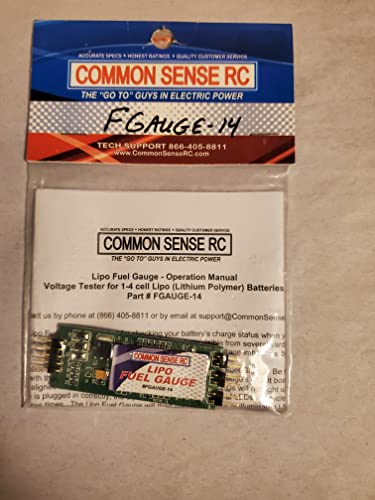 Common Sense RC Lipo Fuel Gauge - Led Voltage Indicator