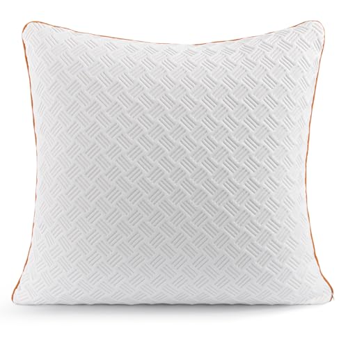 Twirest Kopfkissen 80x80cm1er Set Memory Foam Kissen - gefülltes Schlafkissen Höhenverstellbares Kopfkissen mit Reißverschluss Abnehmbarer/Waschbarer Kopfkissenbezug