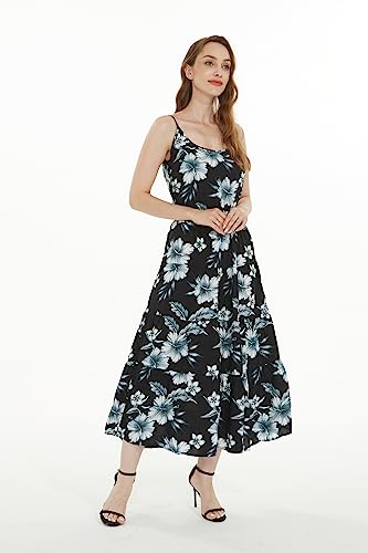 Image of Hawaii Hangover Family Matching Hawaiian Clothes, Midnight Bloom | Family matching Hawaiian outfits, Midnight Bloom, lightweight rayon, machine washable, tropical floral print, luaus, cruises