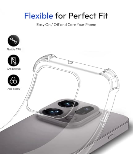 Image of KAPAVER Essential Back Cover Case Compatible with Oppo Find X9 (PC+TPU) (Oppo Find X9 - Clear)