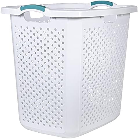 CR-FUSE Home Logic XL Lamper Laundry Basket 2.5 Bushel, White Cover
