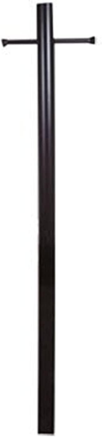 Special Lite 7' Smooth Aluminum Direct Burial Post with Ladder Rest - Swedish Silver