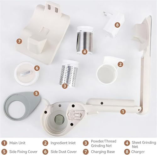 Rallador eléctrico inalámbrico portátil recargable miniatura 7