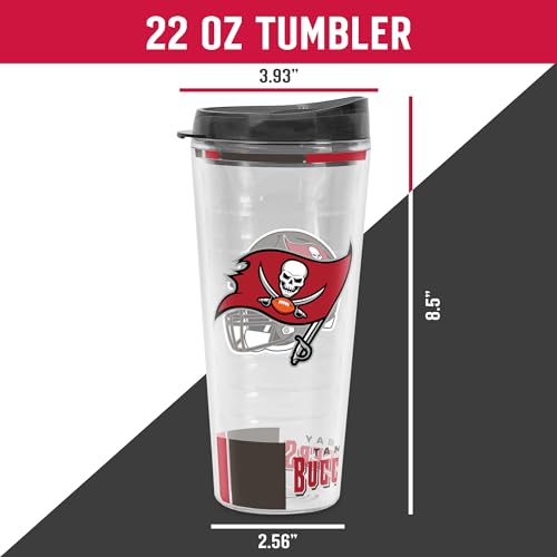 Image of Rico Industries NFL Football Double Wall Classic 16oz Or 20oz Tritan Tumbler W Lid