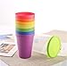 XLKJ Set di Bicchieri in Plastica,Tazza da Viaggio per Campeggio,Escursioni,8 pezzi