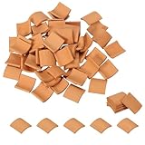 Material: Clay; Color: Red; Size: 15x15x4mm/0.59x0.59x0.16inch(LxWxH); Package Includes: Roof Tile x 100 Advantage: The products are made of clay as the raw material, which is durable, water-resistant and not easy to be broken or deformed. After mold...