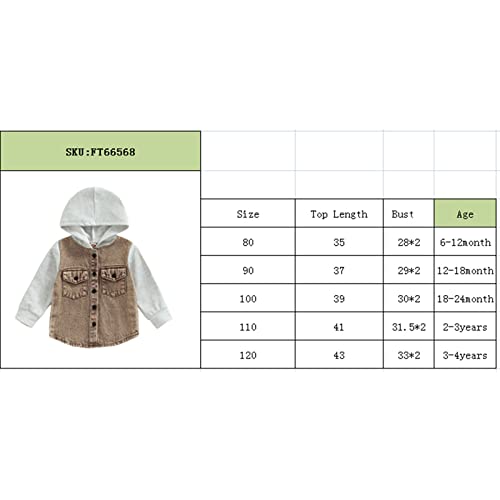 Xiqaalombvt Toddler Baby Boy Girl Jacket Hooded Denim Long Sleeve Buttons Hoodies Shirt Coat Winter Spring Clothes (Light Blue, 12-18 Months) #TOP6