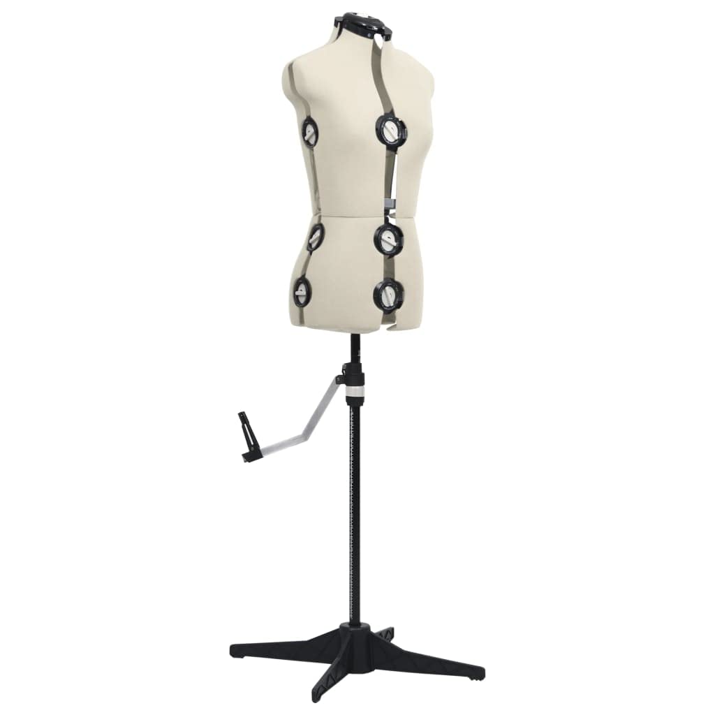 Mannequin de robe ajustable pour femme Crème S Taille 33 40
