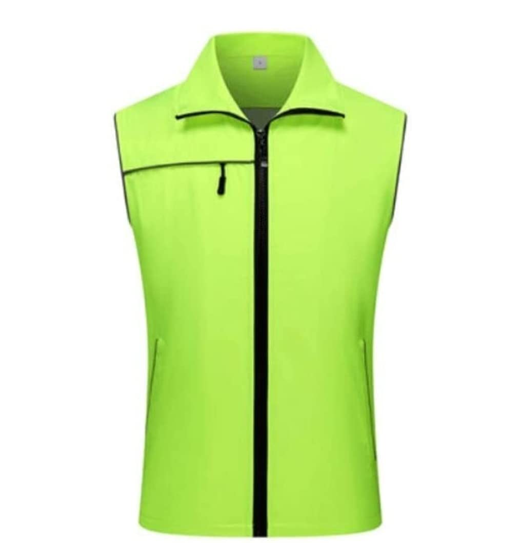gilet riflettente, With Pockets And Zipper Activity Vest Reflective