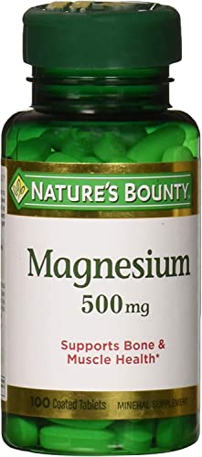 Nature's Bounty Magnesium 500 mg Tablets 100 Ea