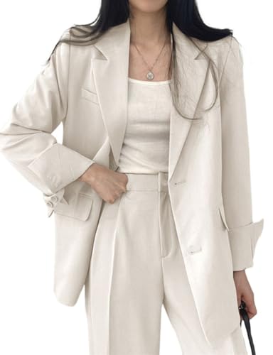 Womens Blazers for Work Professional Business Casual Suit Jacket Boyfriend Blazer Ladies Spring Jackets