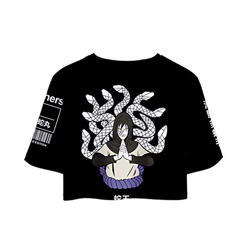 Anime Sets 3D T-Shirt Crop Top & Pantaloncini